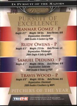 2010 TriStar Pursuit - Purple #71 Jeanmar Gomez / Rudy Owens / Samuel Deduno / Travis Wood Back