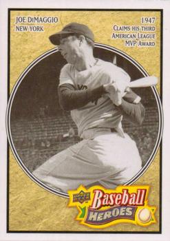 2010 Upper Deck - Baseball Heroes: Joe DiMaggio #BH-5 Joe DiMaggio Front