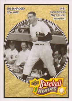 2010 Upper Deck - Baseball Heroes: Joe DiMaggio #BH-7 Joe DiMaggio Front
