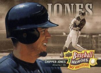 2010 Upper Deck - Baseball Heroes: 20th Anniversary Art #BHA-10 Chipper Jones Front