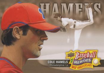 2010 Upper Deck - Baseball Heroes: 20th Anniversary Art #BHA-8 Cole Hamels Front