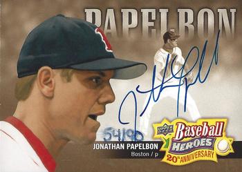 2010 Upper Deck - Baseball Heroes: 20th Anniversary Art Autographs #BHA-9 Jonathan Papelbon Front