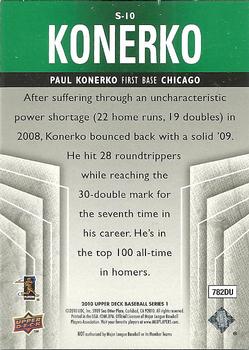 2010 Upper Deck - Supreme Green #S-10 Paul Konerko Back