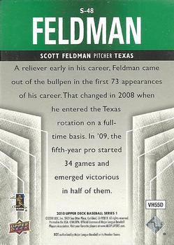 2010 Upper Deck - Supreme Green #S-48 Scott Feldman Back