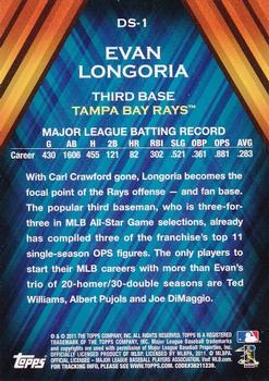 2011 Topps - Diamond Stars #DS-1 Evan Longoria Back
