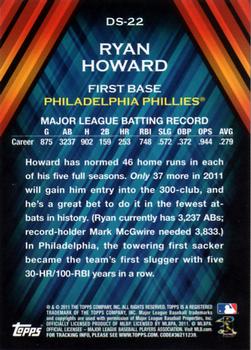 2011 Topps - Diamond Stars #DS-22 Ryan Howard Back