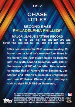 2011 Topps - Diamond Stars #DS-7 Chase Utley Back