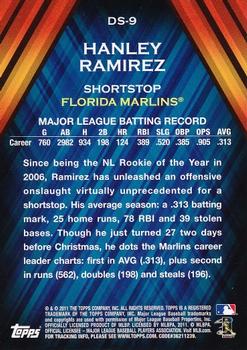 2011 Topps - Diamond Stars #DS-9 Hanley Ramirez Back