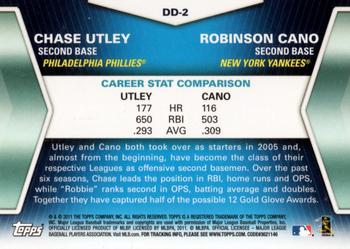 2011 Topps - Diamond Duos (Series 2) #DD-2 Chase Utley / Robinson Cano Back