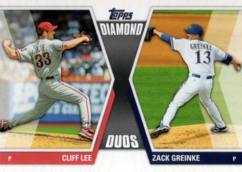 2011 Topps - Diamond Duos (Series 2) #DD-3 Cliff Lee / Zack Greinke Front
