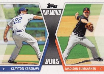 2011 Topps - Diamond Duos (Series 2) #DD-20 Clayton Kershaw / Madison Bumgarner Front