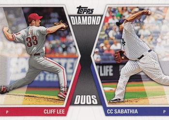 2011 Topps - Diamond Duos (Series 2) #DD-23 Cliff Lee / CC Sabathia Front