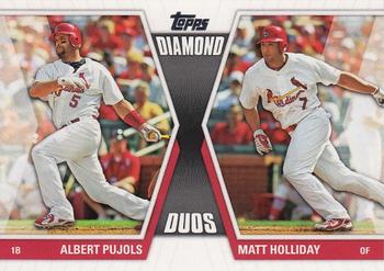 2011 Topps - Diamond Duos (Series 2) #DD-28 Albert Pujols / Matt Holliday Front
