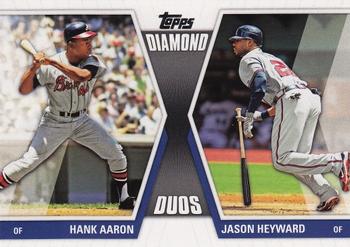 2011 Topps - Diamond Duos (Series 2) #DD-29 Hank Aaron / Jason Heyward Front