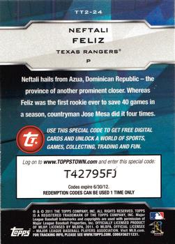 2011 Topps - Topps Town (Series 2) #TT2-24 Neftali Feliz Back