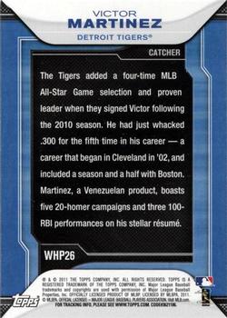 2011 Topps - Walmart Hanger Pack Exclusives #WHP26 Victor Martinez Back