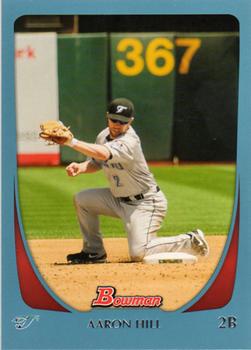 2011 Bowman - Blue #88 Aaron Hill Front