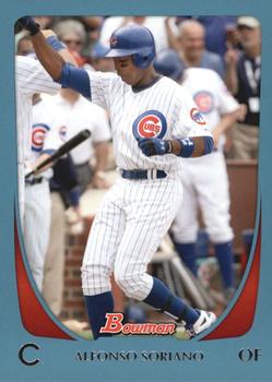 2011 Bowman - Blue #161 Alfonso Soriano Front
