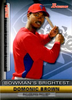2011 Bowman - Bowman's Brightest #BBR18 Domonic Brown Front