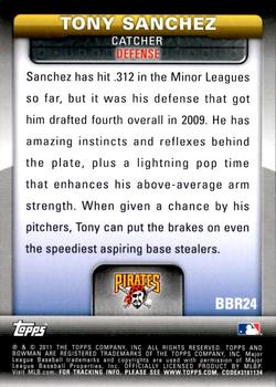 2011 Bowman - Bowman's Brightest #BBR24 Tony Sanchez Back