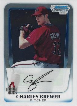 2011 Bowman - Chrome Prospects #BCP12 Charles Brewer Front