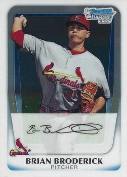 2011 Bowman - Chrome Prospects #BCP75 Brian Broderick Front