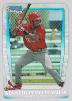 2011 Bowman Draft Picks & Prospects - Chrome Prospects Refractors #BDPP7 Kenneth Peoples-Walls Front