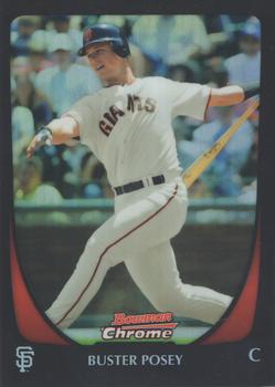 2011 Bowman Chrome - Refractors #1 Buster Posey Front