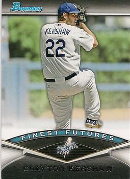 2011 Bowman - Finest Futures #FF21 Clayton Kershaw Front