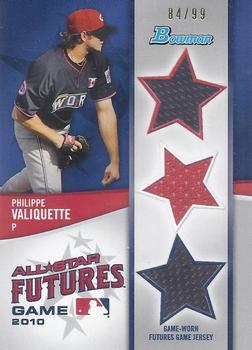 2011 Bowman - Futures Game Triple Relics #FGTR-PV Philippe Valiquette Front