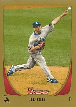 2011 Bowman - Gold #8 Ted Lilly Front