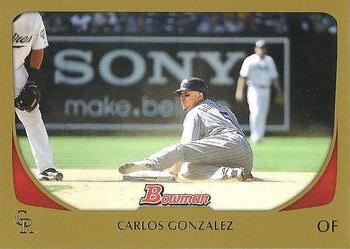 2011 Bowman - Gold #44 Carlos Gonzalez Front