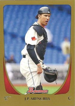 2011 Bowman - Gold #70 J.P. Arencibia Front