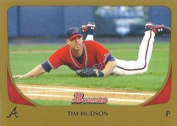 2011 Bowman - Gold #72 Tim Hudson Front