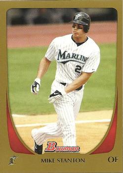 2011 Bowman - Gold #78 Mike Stanton Front