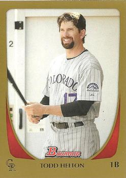 2011 Bowman - Gold #142 Todd Helton Front