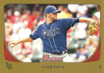 2011 Bowman - Gold #146 Wade Davis Front
