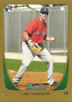 2011 Bowman - Gold #192 Lars Anderson Front