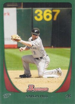 2011 Bowman - Green #88 Aaron Hill Front
