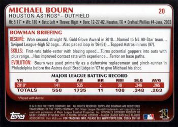 2011 Bowman - International #20 Michael Bourn Back
