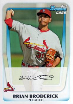 2011 Bowman - Prospects #BP75 Brian Broderick Front