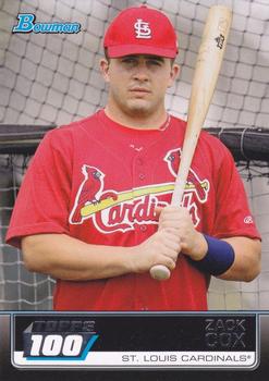 2011 Bowman - Topps 100 #TP10 Zack Cox Front