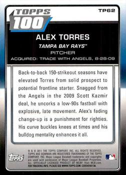 2011 Bowman - Topps 100 #TP62 Alex Torres Back