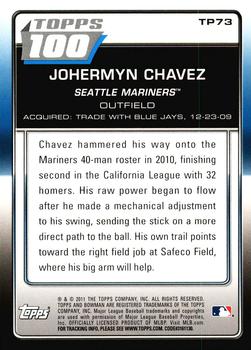 2011 Bowman - Topps 100 #TP73 Johermyn Chavez Back