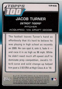 2011 Bowman - Topps 100 #TP45 Jacob Turner Back