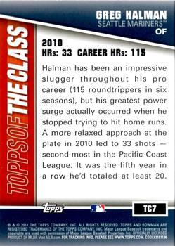 2011 Bowman - Topps of the Class #TC7 Greg Halman Back