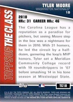 2011 Bowman - Topps of the Class #TC18 Tyler Moore Back