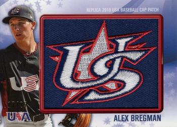 2011 Bowman - USA Baseball Logo Patch #USA-49 Alex Bregman Front
