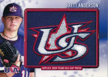2011 Bowman - USA Baseball Retro Patch #RPR-2 Brett Anderson Front