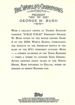 2011 Topps Allen & Ginter #147 George W. Bush Back